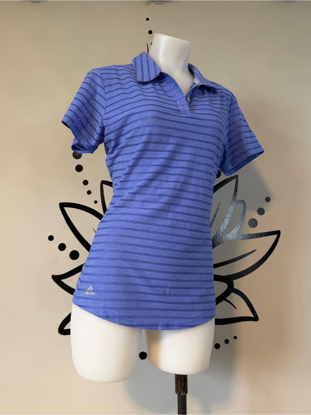 Blue Adidas Polo Top